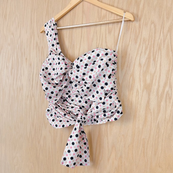 Maeve by Anthropologie Bow-Tie One-Shoulder Tank - Picture 7 of 14